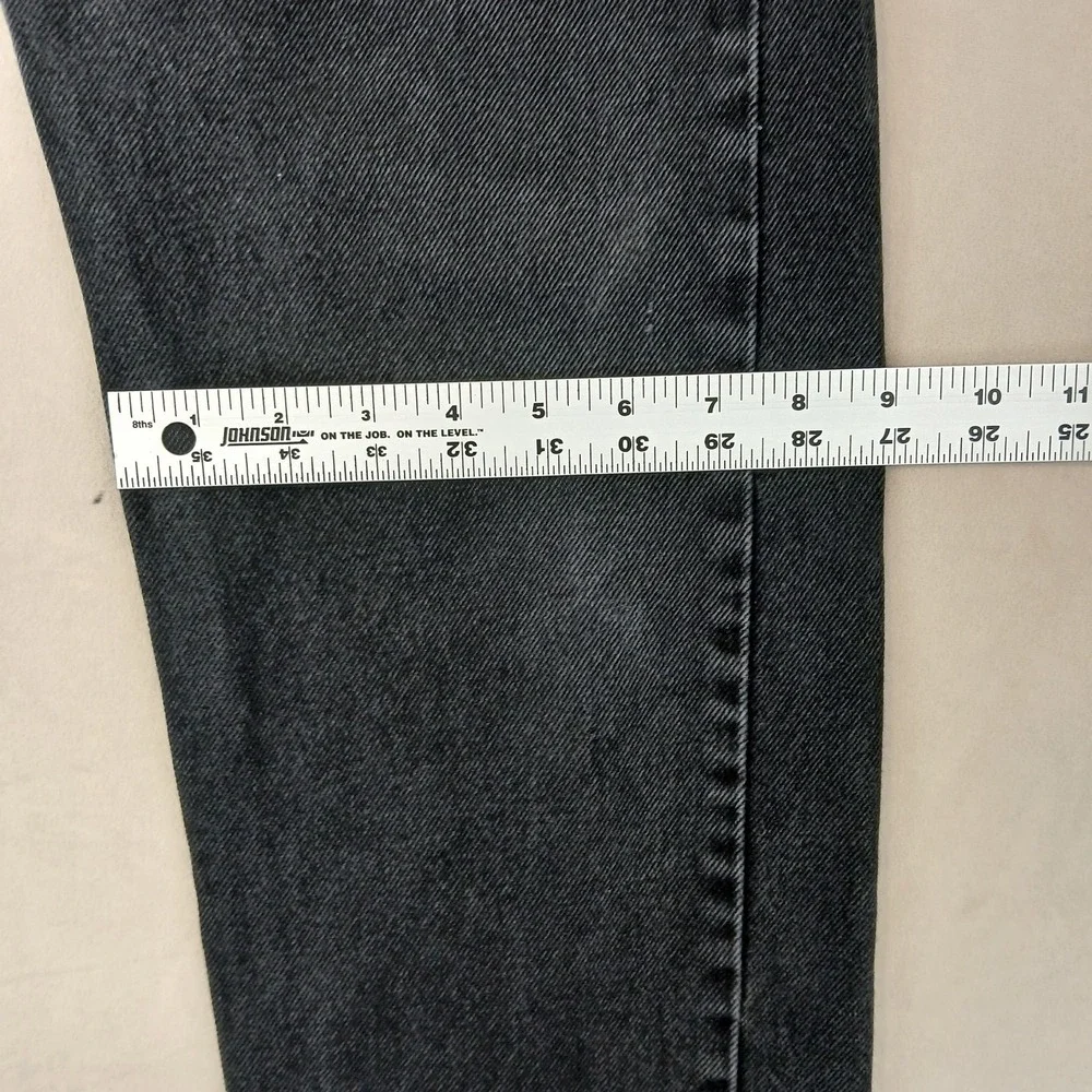 Vintage Levis 505 32x28 Mens Jeans Faded Black‎ FLAWS City Straight Grunge